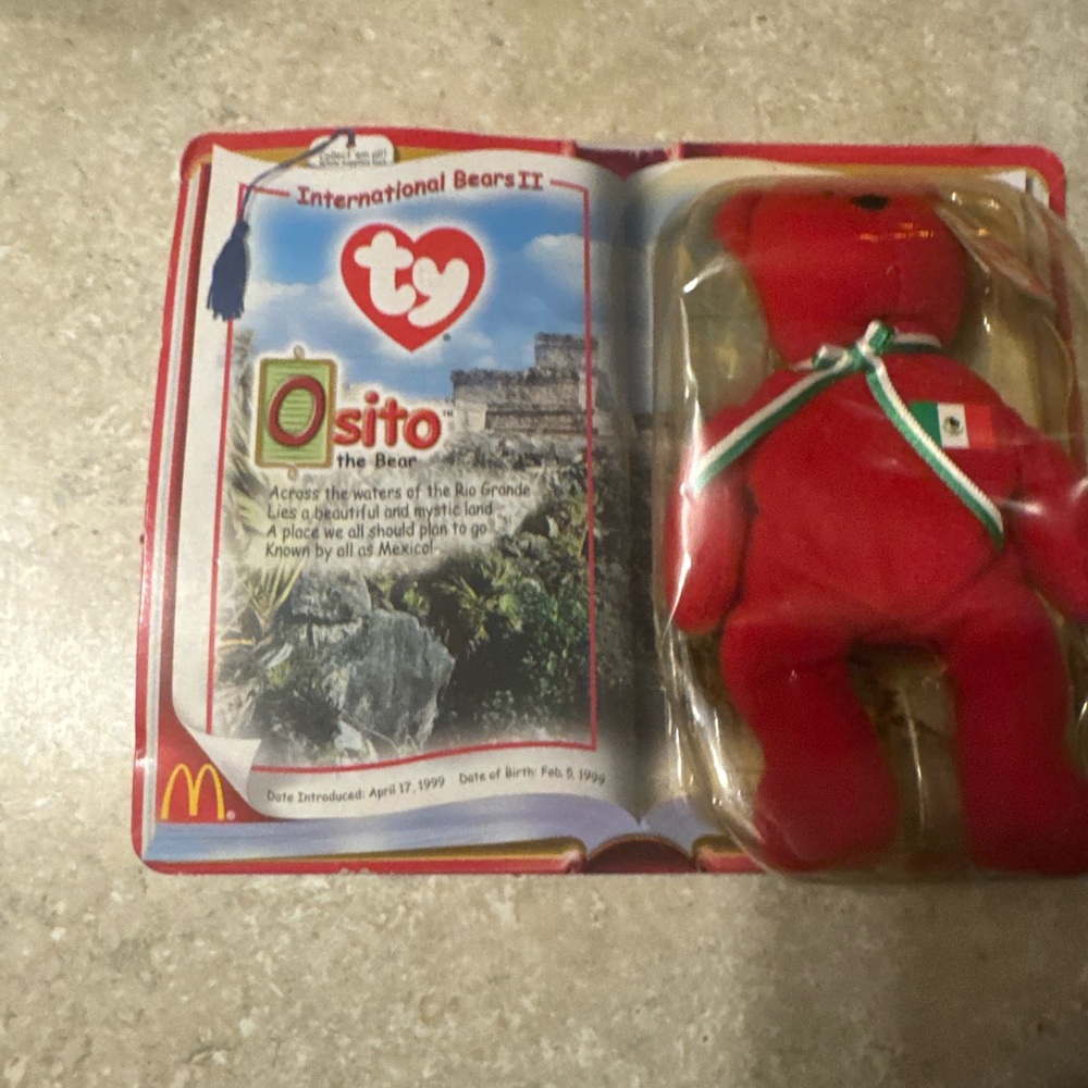 Ty Teenie Beanie Baby osito in Original Unopened Packaging with Tag